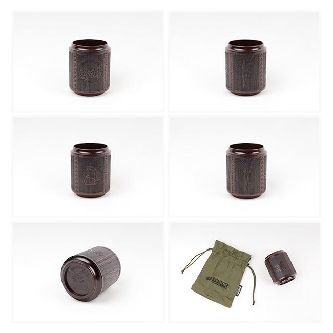 Ballistics バリスティクス CHECKERING CUP 拭き漆仕上げ