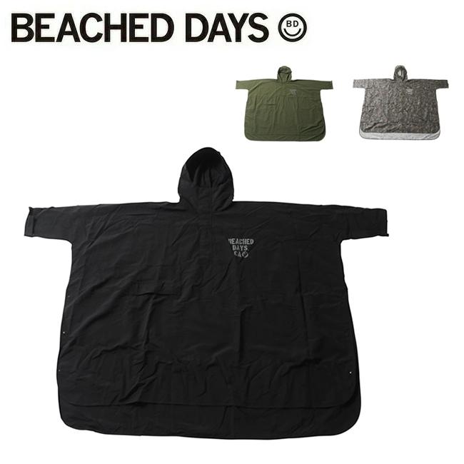 BEACHED DAYS ビーチドデイズ Waterproof Poncho ウォータープルーフポンチョ BY900026 【雨具/レインコート/アウトドア/キャンプ/フェス】 | ブランド登録なし