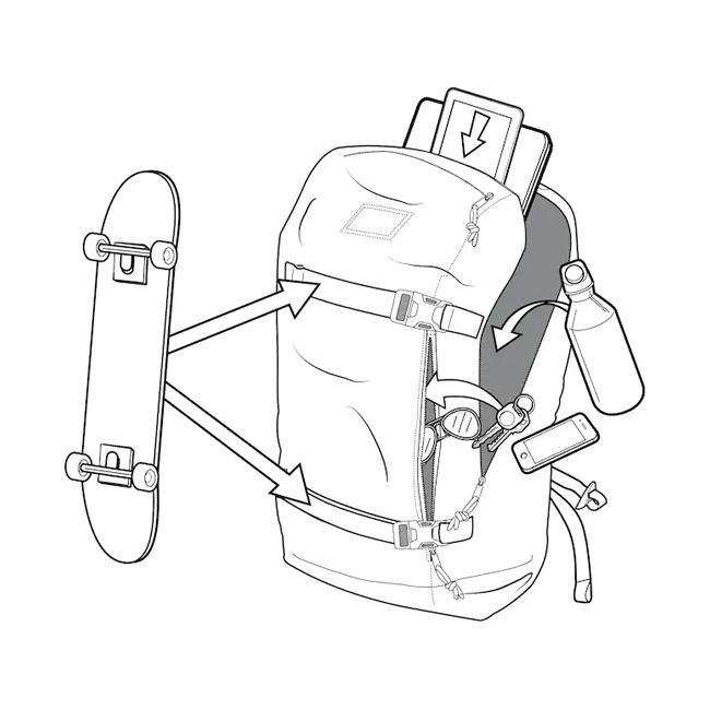 BURTON（バートン） Kilo 2.0 キロ2.0 True Black 213431 【 リュック