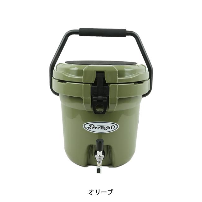 Deelight ディーライト Ice Bucket アイスバケツ 2.5ガロン ステンレス蛇口 【クーラーボックス/ウォータージャグ/保冷