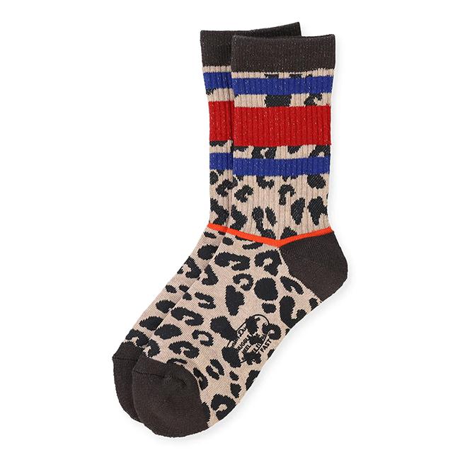 DENIM DUNGAREE（デニムアンドダンガリー） Leopard Socks レオパード