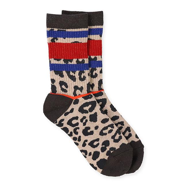 DENIM DUNGAREE（デニムアンドダンガリー） Leopard Socks レオパード