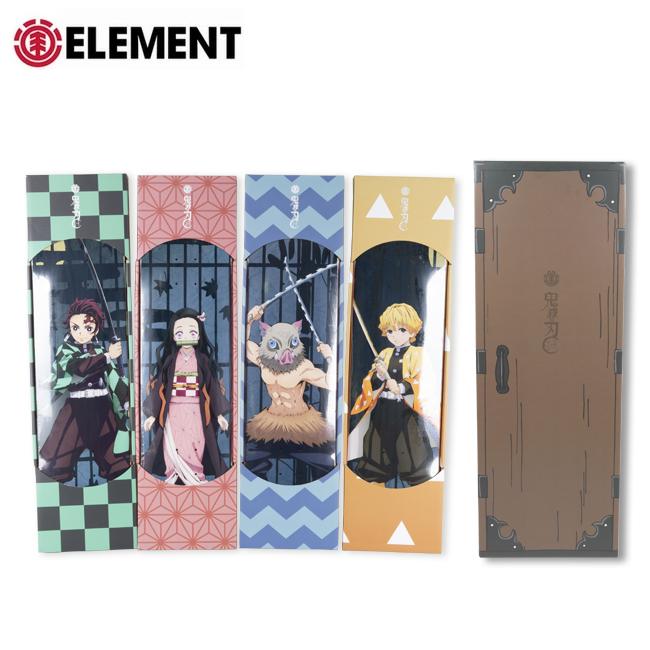ELEMENT エレメント 鬼滅の刃 スケートボードデッキ 4本セット BB027084 【スケボー/インテリア/炭治郎/善逸/禰豆子/伊之助】 | ELEMENT