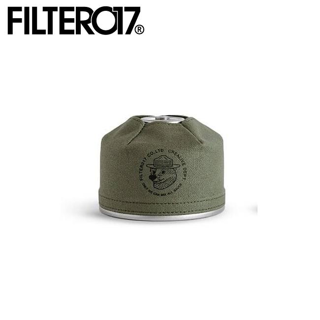 Filter017 ワックスキャンバス ガス缶カバー (小/110g) アーミーグリーン 【収納/雑貨/アウトドア/キャンプ】【メール便・代引不可】 | ブランド登録なし