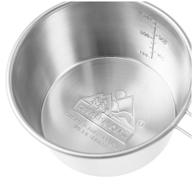 Filter017 クリエライブデパート 頂上ロゴ ステンレスシェラカップ 600ml 【計量/アウトドア/キャンプ】 | ブランド登録なし | 03