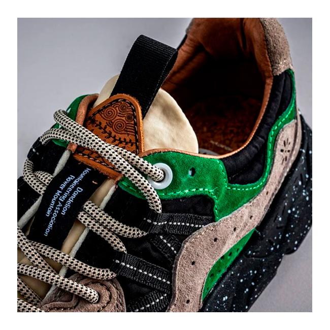 FlowerMOUNTAIN フラワーマウンテン YAMANO3 ヤマノスリー Beige/Green FM63093 【アウトドア/靴/スニーカー/シューズ/メンズ】の画像