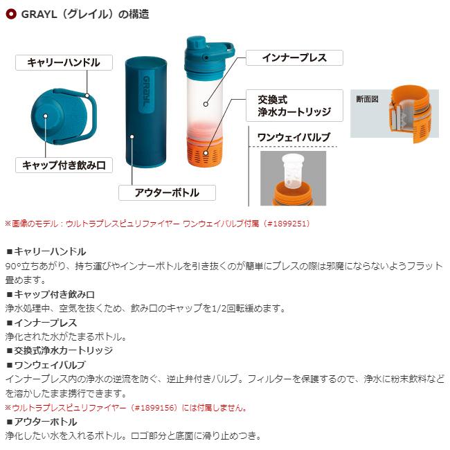 GRAYL グレイル ジオプレスピュリファイヤー ワンウェイバルブ付属 1899158 【 浄水ボトル アウトドア キャンプ 災害対策 海外旅行 】 | GRAYL | 09