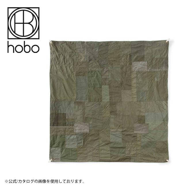 hobo ホーボー DAY BLANKET L UPCYCLED US ARMY CLOTH Olive デイブランケットエルアップサイクルユーエスアーミークロス HB-A3513 【膝掛け/パッチワーク】