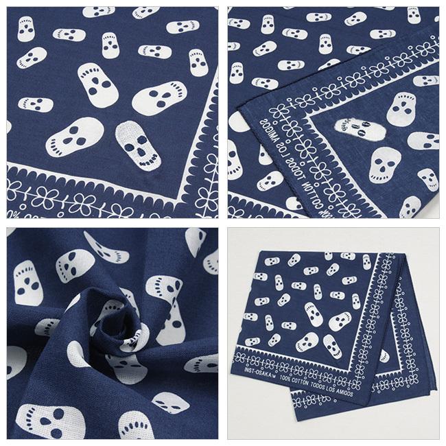 インストゥルメンタル MEXICAN BANDANA メキシカンバンダナ IN-095 【刺繍/ハンカチ/雑貨】【メール便・代引不可】 | ブランド登録なし | 01