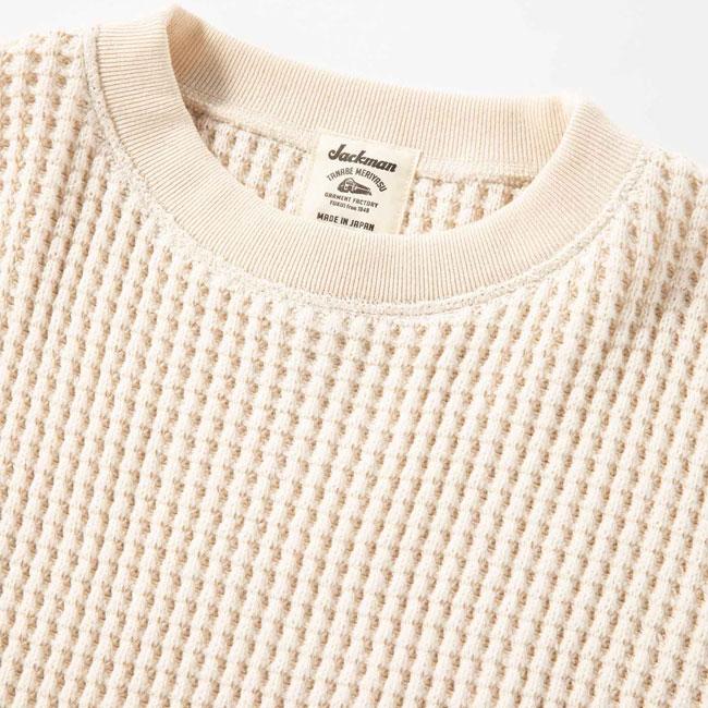 Jackman ジャックマン Waffle Crewneck ワッフルクルーネック JM7479 【 アウトドア トレーナー 長袖 トップス 】_2