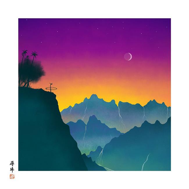 JONAS CLAESSON ジョナスクレアッソン 「十牛図」尋牛 The Search Begin S(250×250mm) 【絵/アート/イラスト/インテリア/雑貨】_1