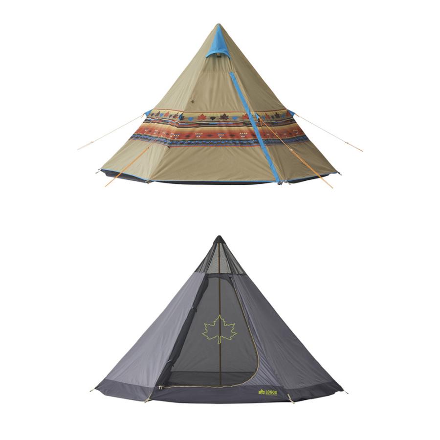 LOGOS（ロゴス） ナバホ Tepee 300 セット-BB 71908001 【テント 