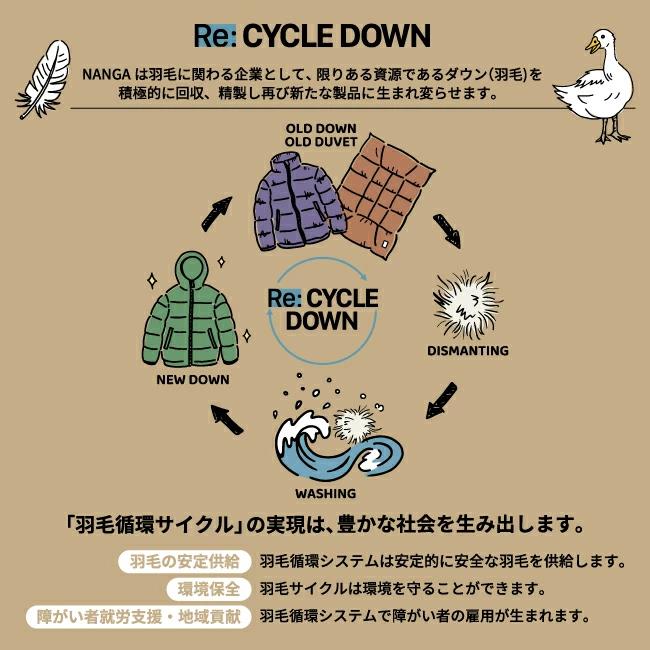 NANGA ナンガ 別注 AURORATEX DOWN JACKET オーロラテックスダウンジャケット【 アウター 防寒 秋冬 羽毛 防水 撥水 】の画像