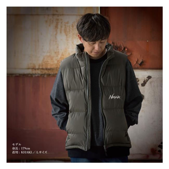 NANGA（ナンガ） 別注 AURORATEX EMBROIDERY DOWN VEST オーロラ