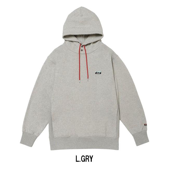 NANGA（ナンガ） ECO HYBRID MINI BOX LOGO EMBROIDERY SWEAT HOODIE