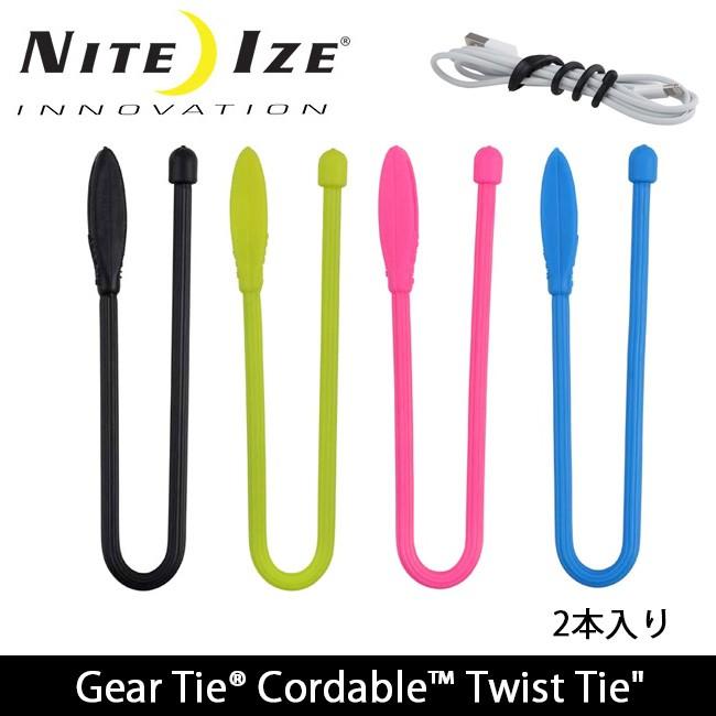 NITE-IZE ナイトアイズ GEAR TIE CORD&TWIST(2本入り) ギアタイコードアンドツイスト GTK6-01-2R7/33-2R7/35-2R7/38-2R7 【結束】【メール便・代引不可】 | NITE IZE