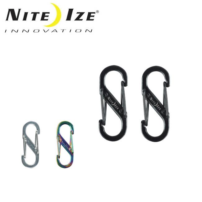NITE-IZE ナイトアイズ S-BINER ステンレススチール No5 ×2P エスビナーSBHLF2PK-01/SBHLF2PK-11/SBHLF-03-07　【日本正規品/カラビナ】【メール便・代引不可】 | NITE IZE