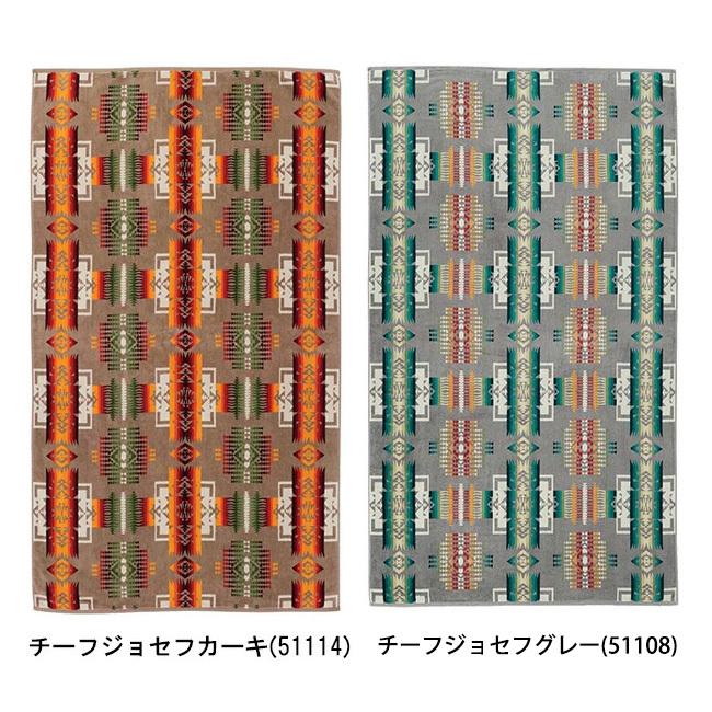 ペンドルトン ジャガードバスタオルオーバーサイズ チーフジョセフカーキ