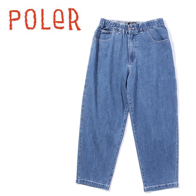 POLeR ポーラー TAPERED STRETCH SKATE PANTS テーパードストレッチスケートパンツ 243MCV0052 【 ボトムス ロングパンツ デニム アウトドア 】 | POLeR
