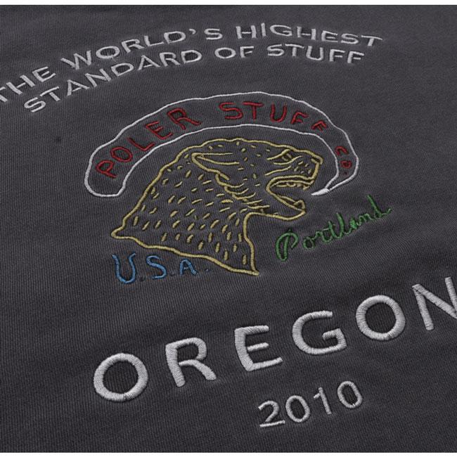 POLeR ポーラー EMB PIGMENT DYE CREW EMBピグメントダイクルー 253MCV0033 【 トップス 長袖 トレーナー スウェット プルオーバー アウトドア 】 | POLeR | 05