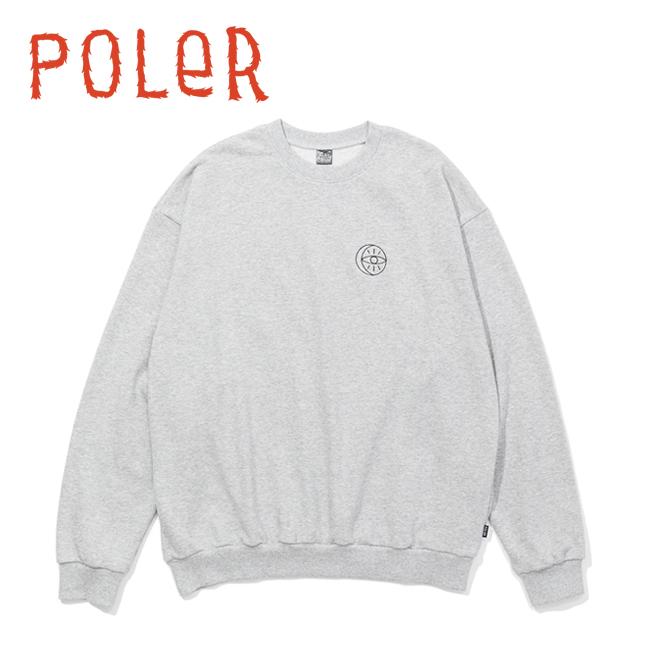 POLeR ポーラー LABEL CREW ラベルクルー 253MCV0050 【 トップス 長袖 トレーナー スウェット プルオーバー アウトドア 】 | POLeR