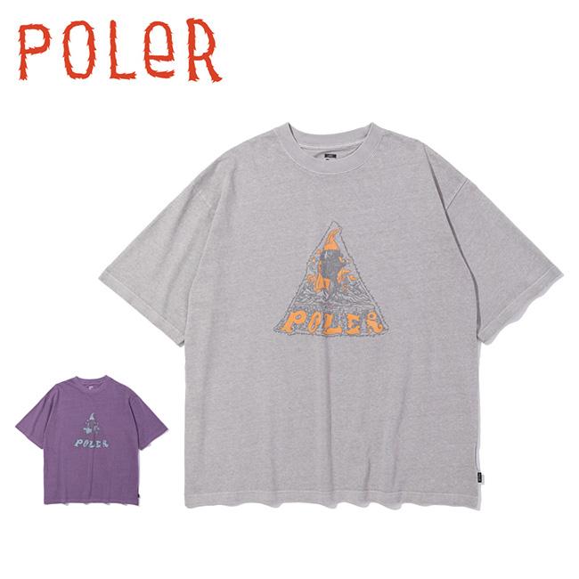 POLeR ポーラー PIGMENT WIZARD RELAX FIT TEE ピグメントウィザードリラックスフィットティー 261MCV0053【 半袖 Tシャツ アウトドア 】【メール便・代引不可】 | POLeR