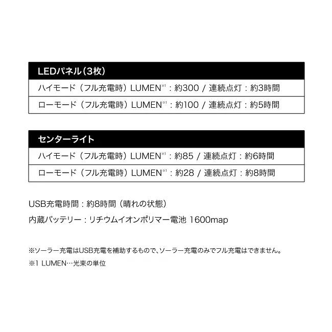 POST GENERAL ポストジェネラル TRI-PANEL SOLAR CHARGED LED LIGHT トリパネルソーラーチャージドLEDライト 【照明/インテリア/アウトドア】 | ブランド登録なし | 05