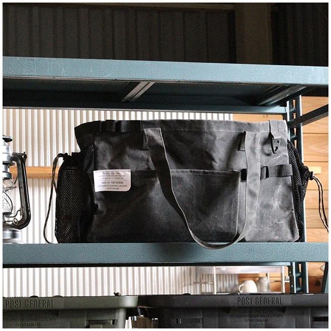 POST GENERAL ポストジェネラル WAXED CANVAS TOOL BAG RECT ワックスドキャンバスツールバッグレクト 982140062/982140063【収納/ケース/キャンプ/アウトドア】 | POST GENERAL | 01