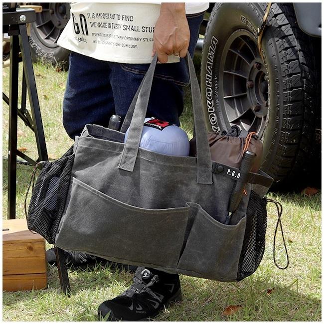 POST GENERAL ポストジェネラル WAXED CANVAS TOOL BAG RECT ワックスドキャンバスツールバッグレクト 982140062/982140063【収納/ケース/キャンプ/アウトドア】 | POST GENERAL | 02