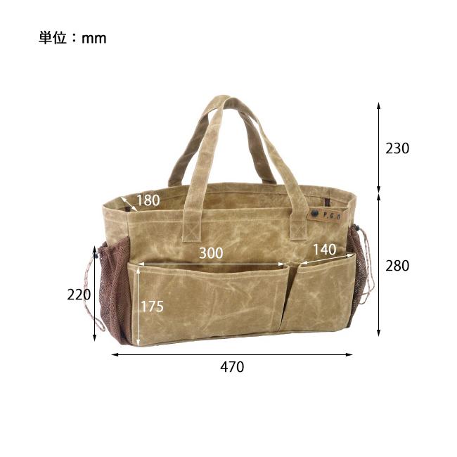 POST GENERAL ポストジェネラル WAXED CANVAS TOOL BAG RECT ワックスドキャンバスツールバッグレクト 982140062/982140063【収納/ケース/キャンプ/アウトドア】 | POST GENERAL | 04