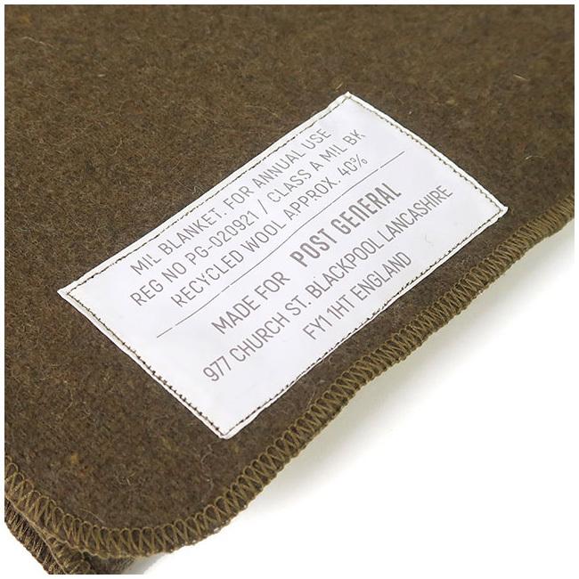 POST GENERAL ポストジェネラル MIL BLANKET ミルブランケット 98214007 【アウトドア/キャンプ/ひざ掛け/防寒】 | POST GENERAL | 01