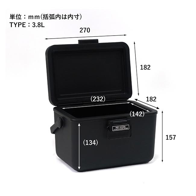 POST GENERAL ポストジェネラル THE ICE ERA HARD-SHELL COOLER 3.8L ハードシェルクーラー3.8L 982470005【保冷 保温 クーラーボックス BBQ キャンプ】 | POST GENERAL | 08