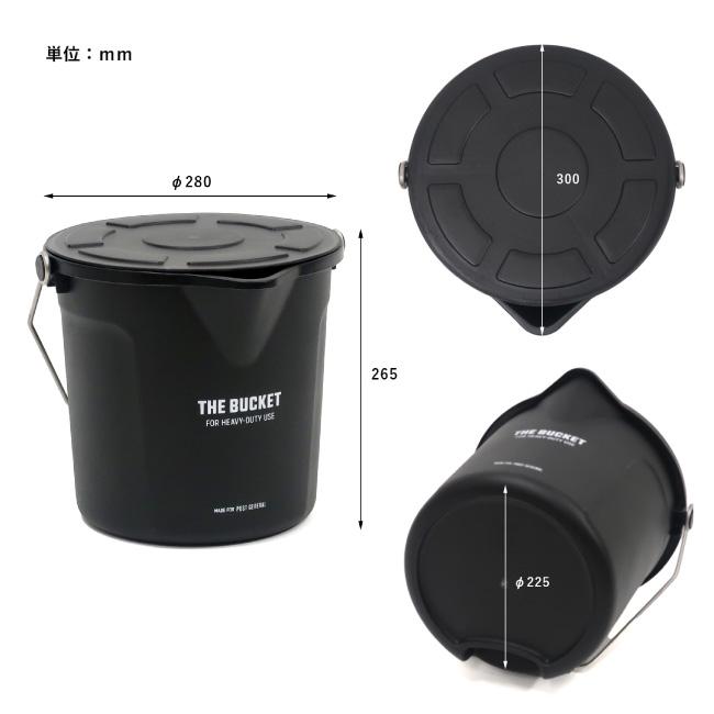 POST GENERAL ポストジェネラル THE BUCKET 10L WITH LID バケット10リッターウィズリッド 982570001/982570002 【 バケツ 収納 キャンプ アウトドア 】 | POST GENERAL | 05