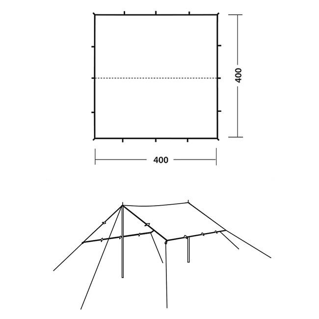 ローベンス 4×4 トレイルタープ 楽天市場】【ポイント5倍 8/1】ローベンス Tarp 4 x 4 m