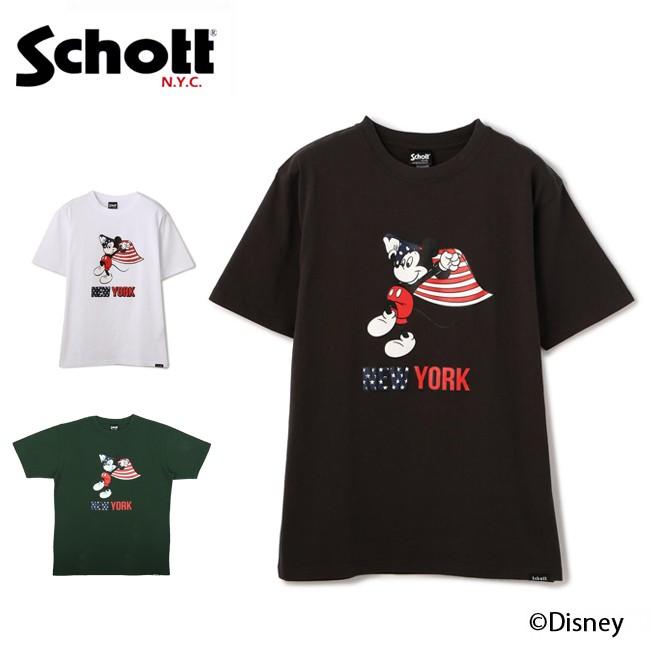 Schott Disney T Shirt New York ショット ディズニーtシャツニューヨーク Tシャツ 半袖 ミッキー アウトドア メール便 代引不可 Schott 013 Highball 通販 Yahoo ショッピング