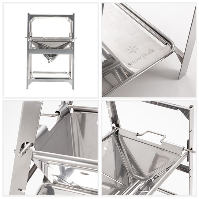  Peak - ◆◆peak スノーピーク 焚き火台SR アウトドア焼き台 ST-021 snow peak 焚火台SR ST-021: キャンプ トレッキングギア WILD-1