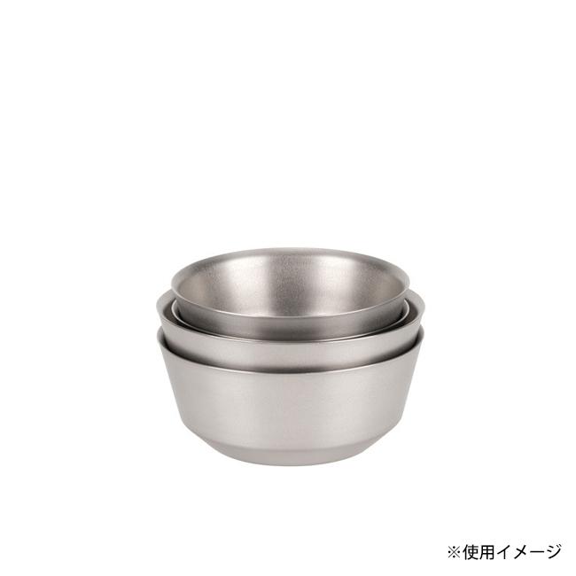  peak チタンダブルボウル 600 『2個セット』　TW-241 自然大好き！ニッチ・リッチ・キャッチ クッキングツール
