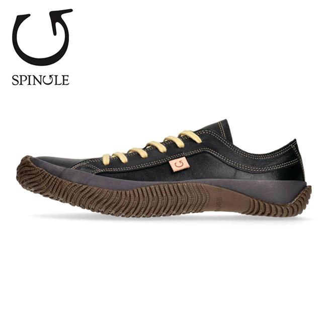 【良品】 SPINGLE MOVE SPM-110 レザー ブラック 26.5 SP-110 Black/Black | 国産ハンドメイド スニーカー スピングル