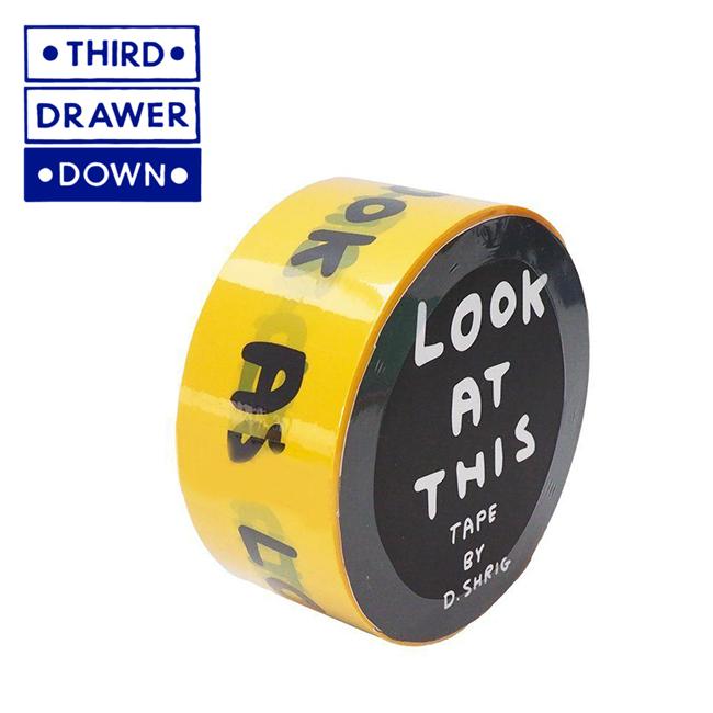 THIRD DRAWER DOWN サードドロアダウン Look at This Packing Tape × David Shrigley パッキングテープ TDDS-PACKINTAPE1 【コラボ/インテリア/雑貨】 | ブランド登録なし