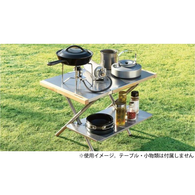 ★新品・未使用★ ユニフレーム UNIFLAME 焚き火テーブル レッグラッグ付 ユニフレームのレッグラックを焚き火テーブルに装着！〜純正