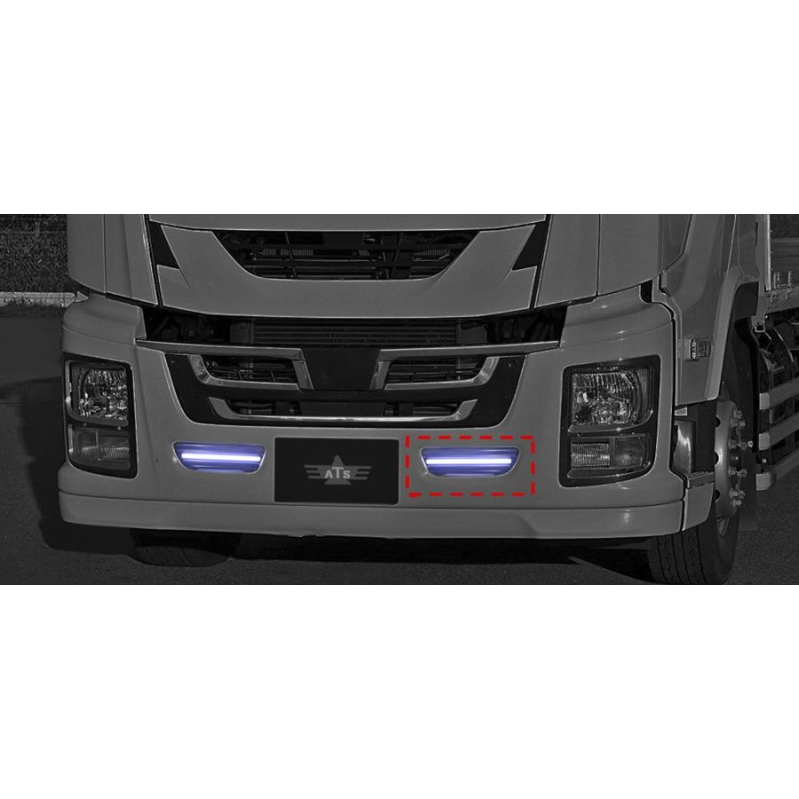 ファイブスターギガ用 ラインライト付きバンパービレット白 : HIGH