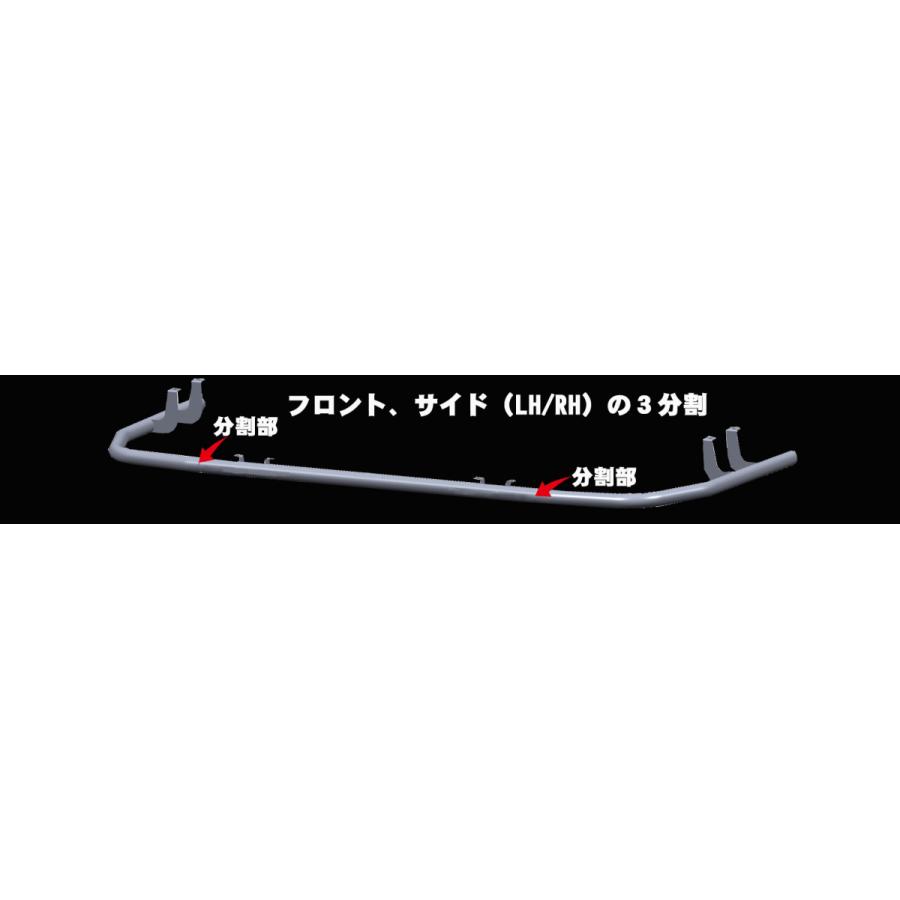 17クオン用パイプバンパー【ATS-729 LEDラインライト用加工穴無し