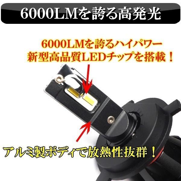 タンク ルーミー M900A M910A LED ヘッドライト H4 車検対応 LEDバルブ