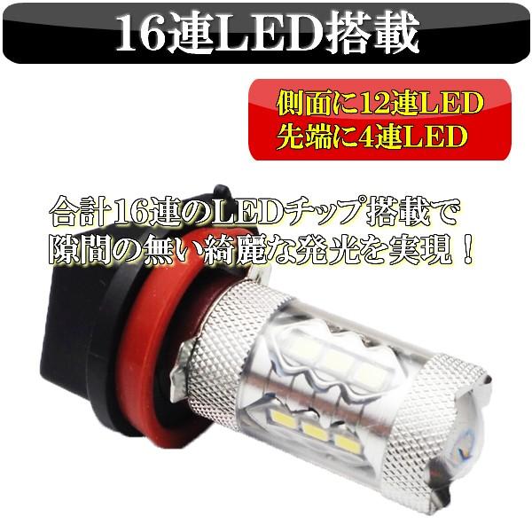 LED フォグランプ H8 H11 H16 HB4 ホワイト 車検対応 12V 24V対応 汎用 800LM |  | 01