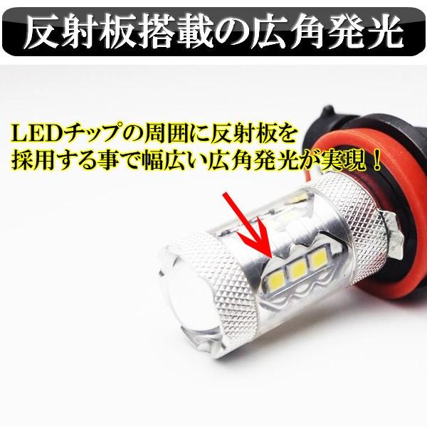 LED フォグランプ H8 H11 H16 HB4 ホワイト 車検対応 12V 24V対応 汎用 800LM |  | 03