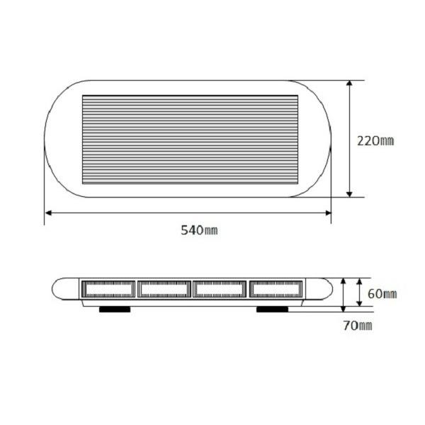 LED 回転灯 黄色 レッカー車 積載車 54cm 12V-24V対応 トレーラー 船舶 マグネット式 15パターン発光 |  | 08