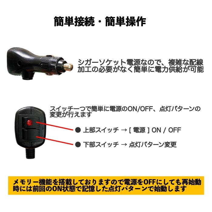 LED回転灯 パトランプ 警告灯 DC12V-32V対応 360°照射 赤色 黄色 緑色 点灯各種 |  | 09