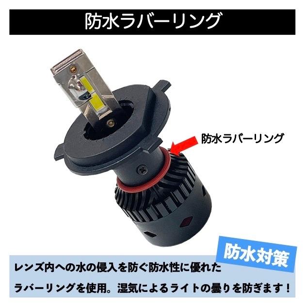 H4 LED ヘッドライト 大型・中型トラック対応 Hi/Lo切替式 DC12-60V StrongFour Bulb 6000K ホワイト発光 高速ファン 光軸調整 HFカスタムLEDチップ搭載 |  | 13
