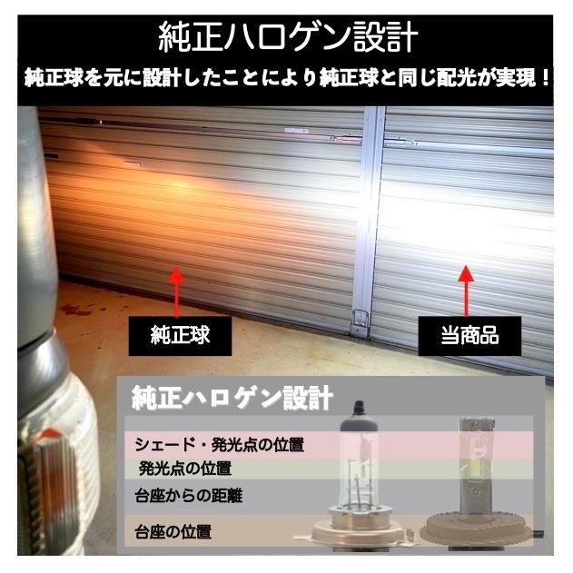 H4 LED ヘッドライト 大型・中型トラック対応 Hi/Lo切替式 DC12-60V StrongFour Bulb 6000K ホワイト発光 高速ファン 光軸調整 HFカスタムLEDチップ搭載 |  | 05