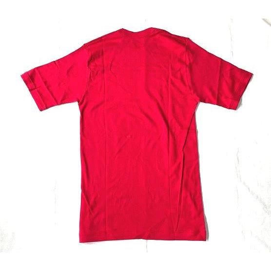 80's 70~80年代 昭和 デッドストック Tシャツ POWER SHOVEL since 1961 三菱重工 パワーショベル ユンボ 赤 サイズLL [a2-0029] |  | 04